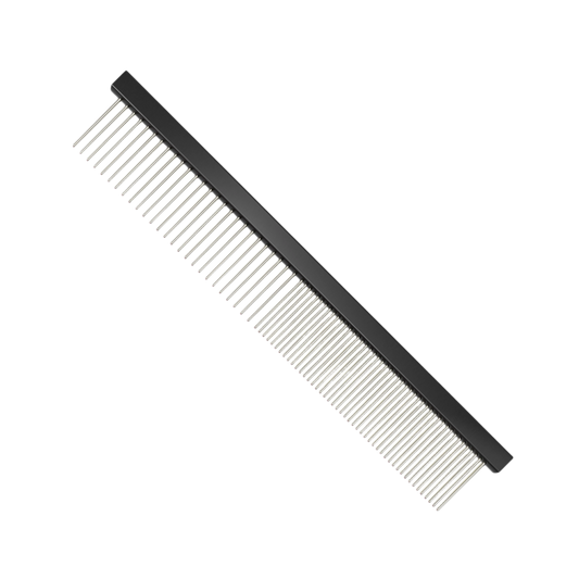 KISS Aluminum 2 in 1 facial comb 13cm long 1.6cm teeth