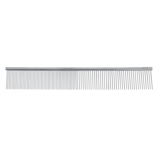 KISS Ultra premium 2 in 1 chrome comb 19cm long & 3cm teeth