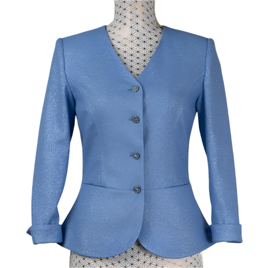 CBK Suits safak bling blazer - ice blue