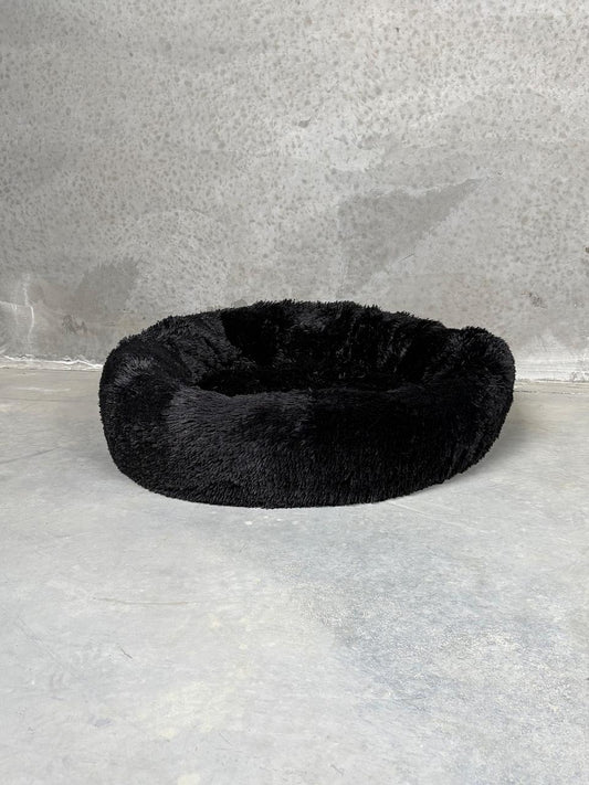 CBK Luxury donut bed with zipper and removable cover black