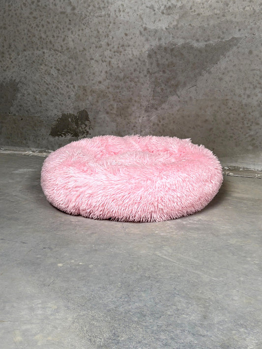 CBK Luxury donut bed with zipper and removable cover pink
