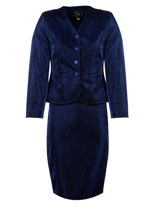 CBK Suits Icy Sparkling Suit Majorelle Blue