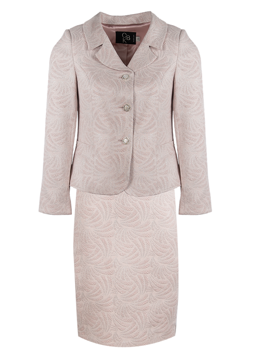CBK Suits Chili Jacquard Suit Misty Rose