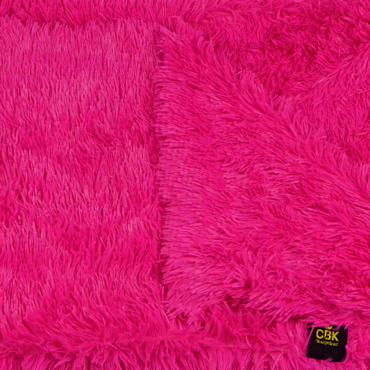 CBK Fleece dog blanket dark pink ultra soft & reversible