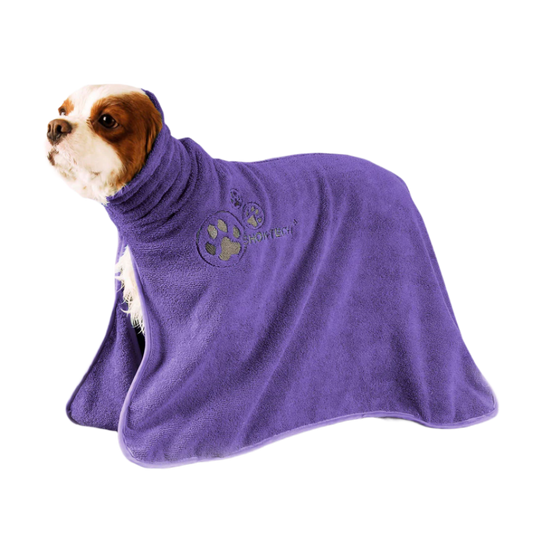 Show Tech Dry Dude Microfiber Drying Towel Coat - Purple