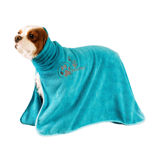 Show Tech Dry Dude Microfiber Drying Towel Coat - Turquoise
