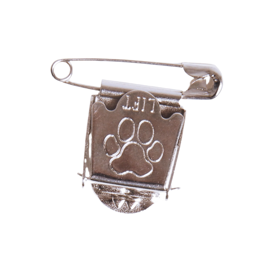 Show Tech Number clip with paw print