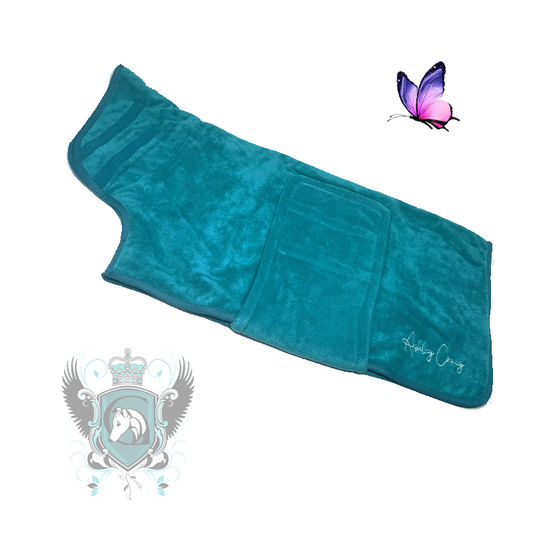 Ashley Craig Microfiber Drying Towel Coat - Teal