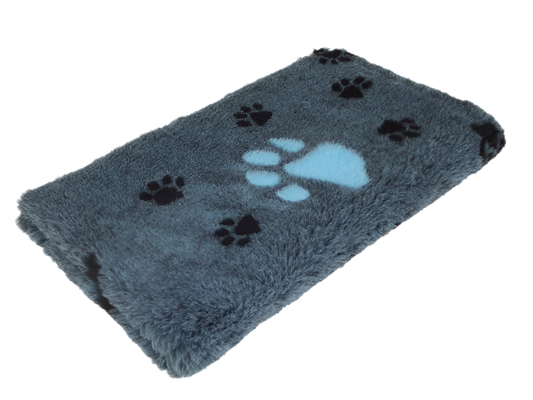 CBK Non-slip vetbed blue melange with large paws