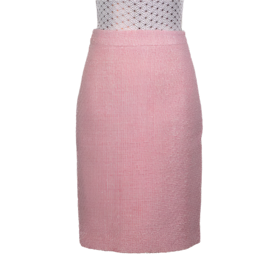 CBK Suits New Tweed Look Skirt - Light Pink