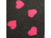 CBK Non-slip vetbed charcoal grey with hearts