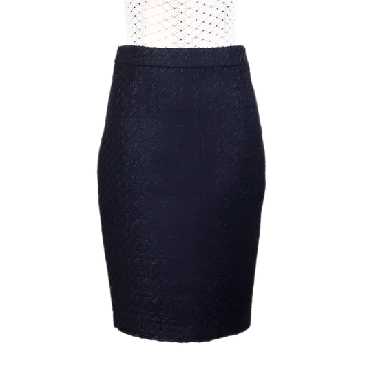 CBK Suits New Tweed Look Skirt - Navy
