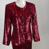 CBK Suits Erva sequin suit bordeaux
