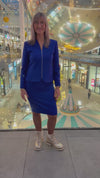 CARTIER ZIPPER SUIT COBALT BLUE