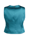 CBK Suits Pixie Satin Vest High Sea