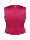 CBK Suits Pixie Satin Vest Peony Ardour