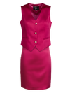 CBK Suits Pixie Satin Vest Peony Ardour