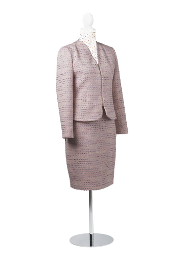 CBK Suits Cartier Zipper Tweed Suit Cherry Blossom