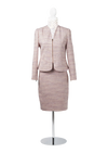 CBK Suits Cartier Zipper Tweed Suit Cherry Blossom