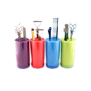 SCISSOR HOLDER WITH TRANSPARENT GLASS