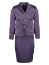 Jodie Satin Suit Deep Lavender