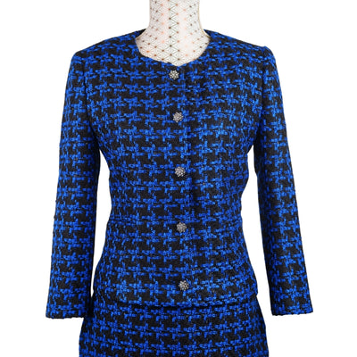 CBK-Anzug, Alipek-Chanel-Look – Blau und Schwarz