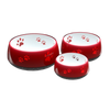 WATER BOWL BURGUNDY RED