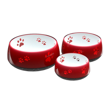WATER BOWL BURGUNDY RED