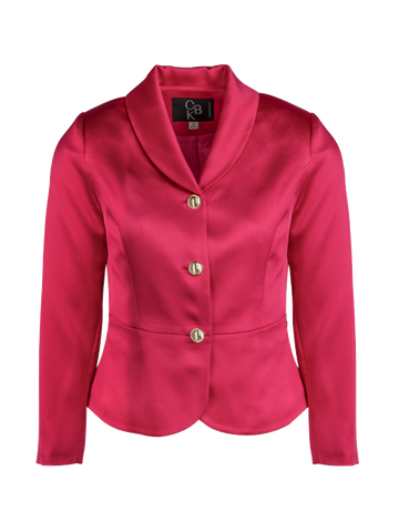 CBK Suits Jodie Satin Blazer Peony Ardour