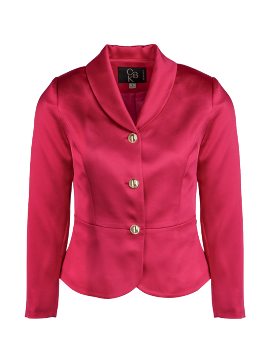 CBK Suits Jodie Satin Blazer Peony Ardour