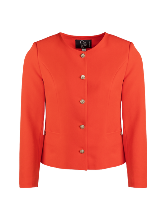 CBK Suits Nouveau Classic Blazer Mandarin Red