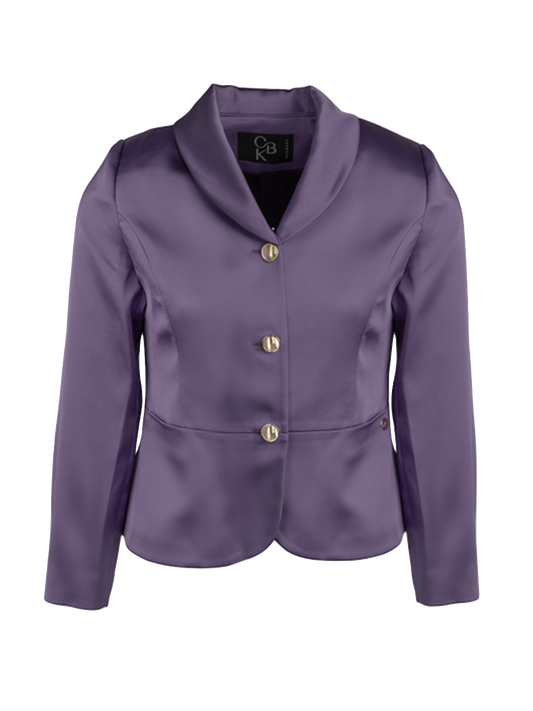 CBK Suits Jodie Satin Blazer Deep Lavender