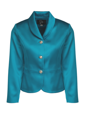 CBK Suits Jodie Satin Blazer High Sea