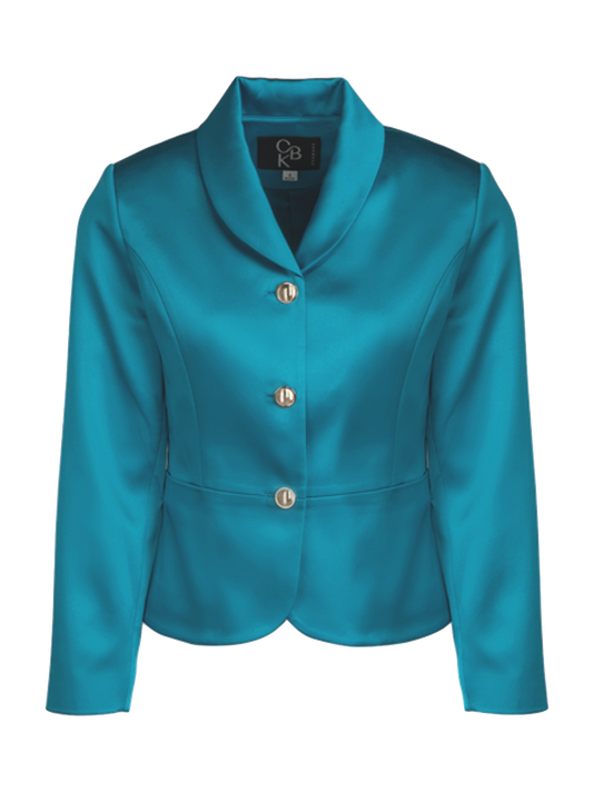 CBK Suits Jodie Satin Blazer High Sea