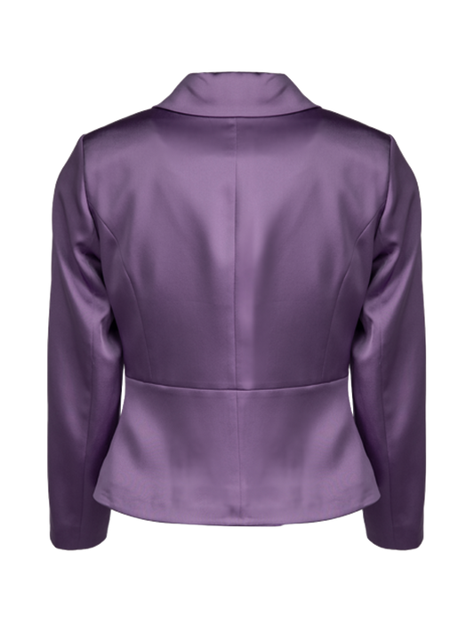 CBK Suits Jodie Satin Blazer Deep Lavender