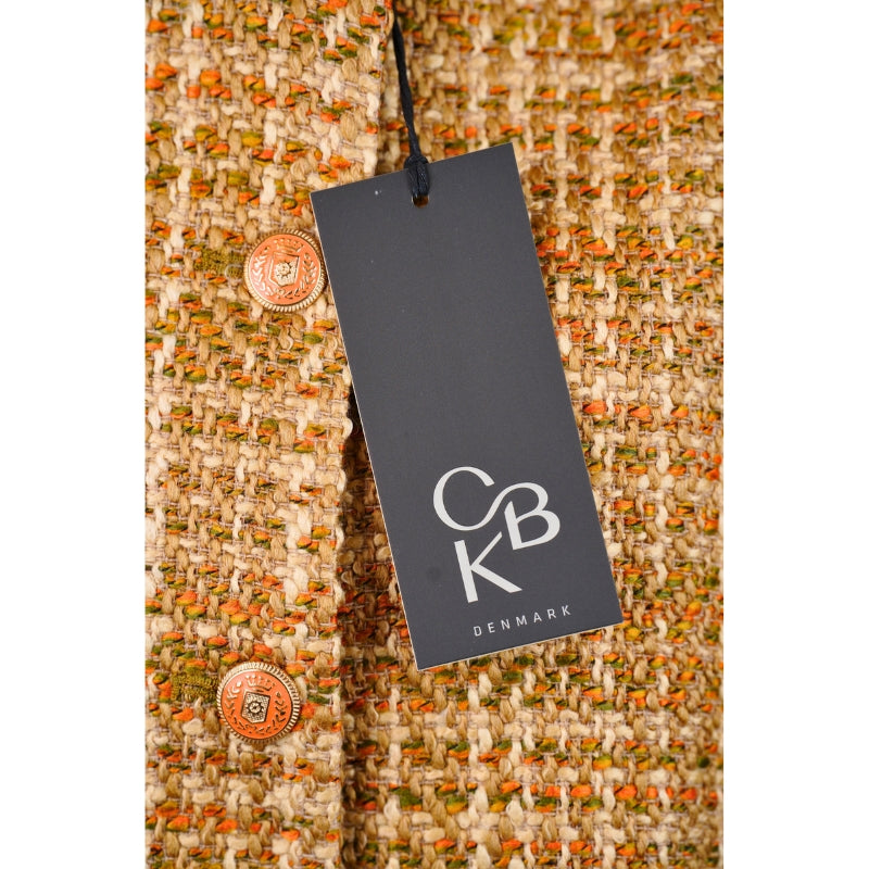 CBK Suit, Alipek Chanel Look Skirt - Multi color Brown/beige/orange