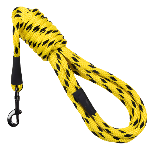 TRACK LEASH BLACK ICE YELLOW 9MM