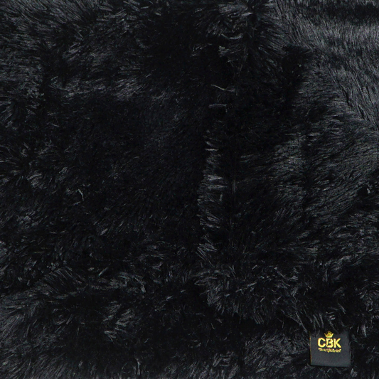 CBK Fleece dog blanket black ultra soft & reversible