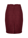 CBK Suits Nouveau Skirt Tweed Sparkle Bordeaux