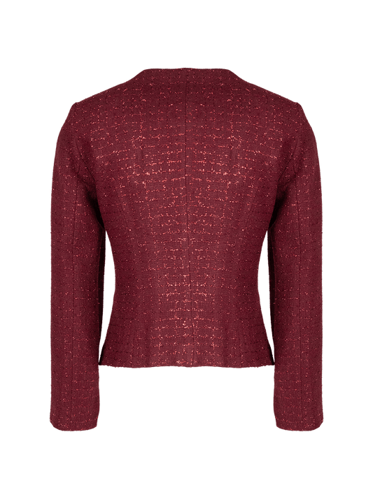CBK Suits Nouveau Blazer Tweed Sparkle Bordeaux