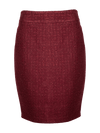 CBK Suits Nouveau Skirt Tweed Sparkle Bordeaux