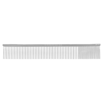 ULTRA PREMIUM 2 IN 1 CHROME COMB 24.5cm LONG 3.2cm TEETH