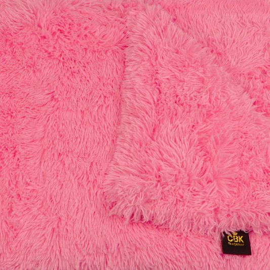 CBK FLEECE DOG BLANKET CHERRY PINK ULTRA SOFT & REVERSIBLE