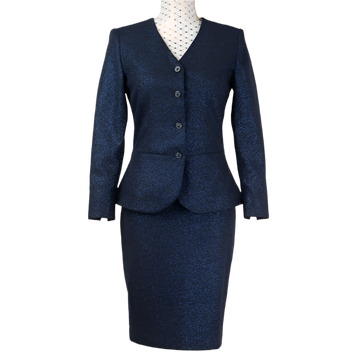 SAFAK BLING SUIT NAVY BLUE