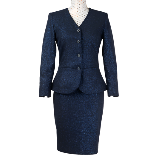 SAFAK BLING SUIT NAVY BLUE