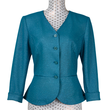 CBK Suits Safak Bling Blazer - Turquoise