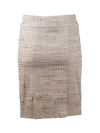 CBK Suits Cartier Tweed Skirt Taupe