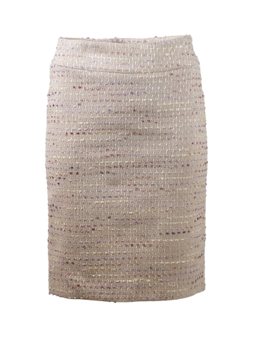CBK Suits Cartier Tweed Skirt Taupe