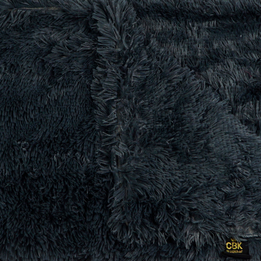 CBK Fleece dog blanket dark grey ultra soft & reversible