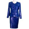 CBK Suit, Erva Sequin Blazer - Blue
